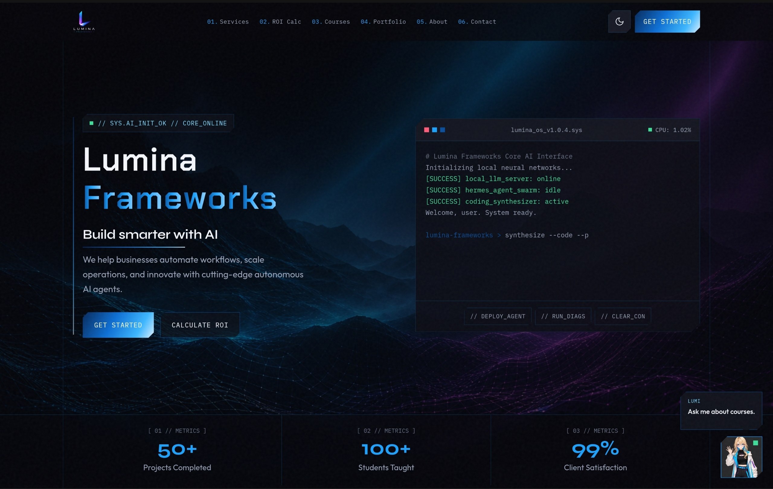 Lumina Frameworks Interface